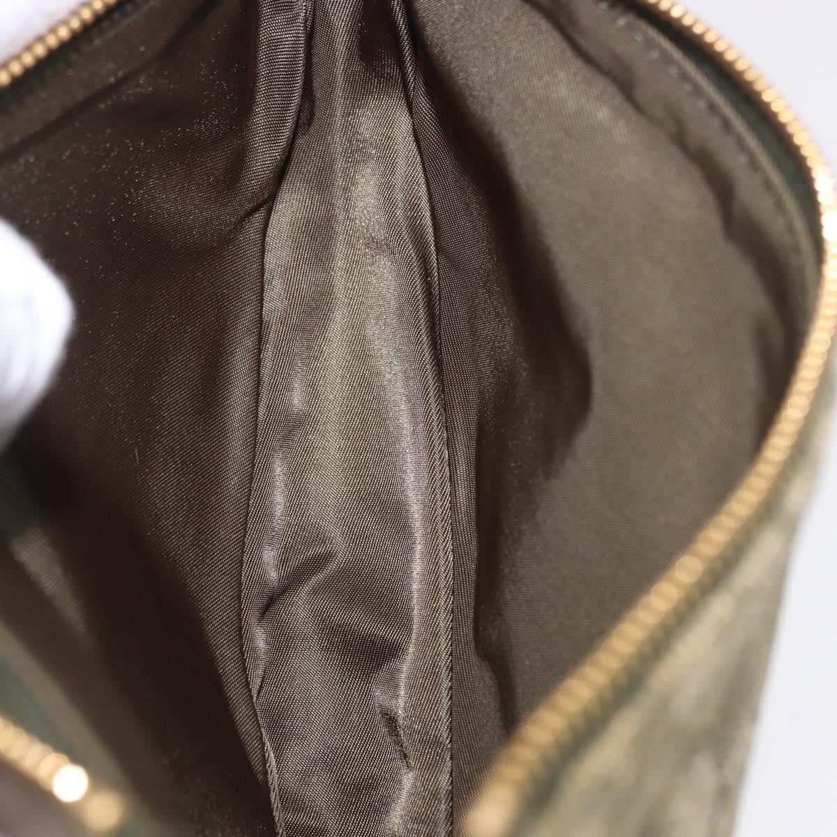 Christian Dior Saddle Canvas Khaki Canvas Handbag (Pre-Owned)