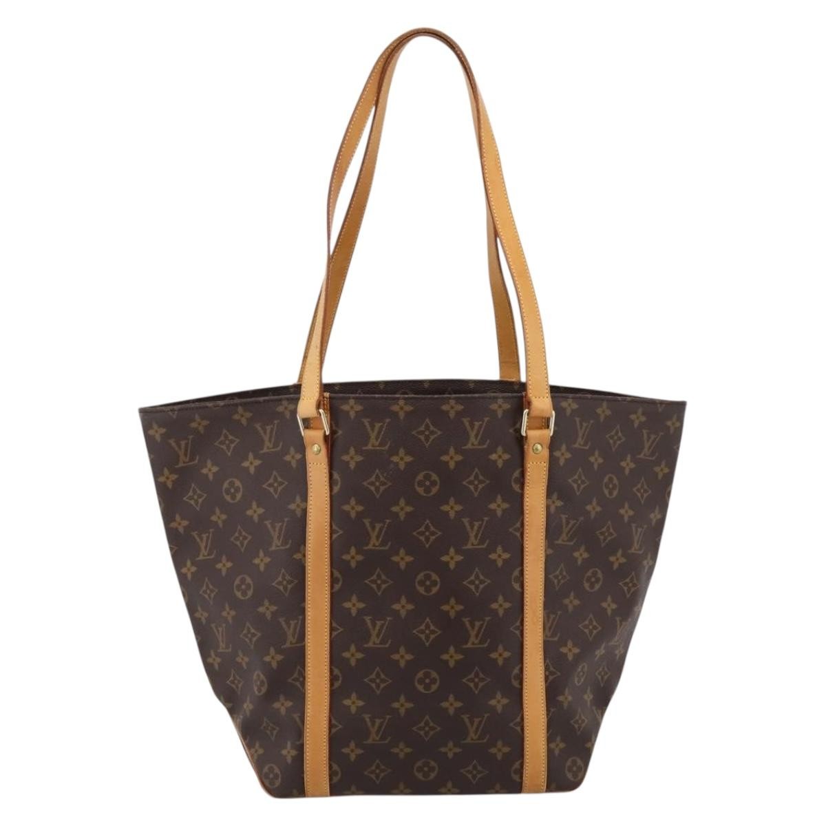 Louis Vuitton Shopping Sac Monogram Canvas Brown Canvas Handbag (Pre-Owned)