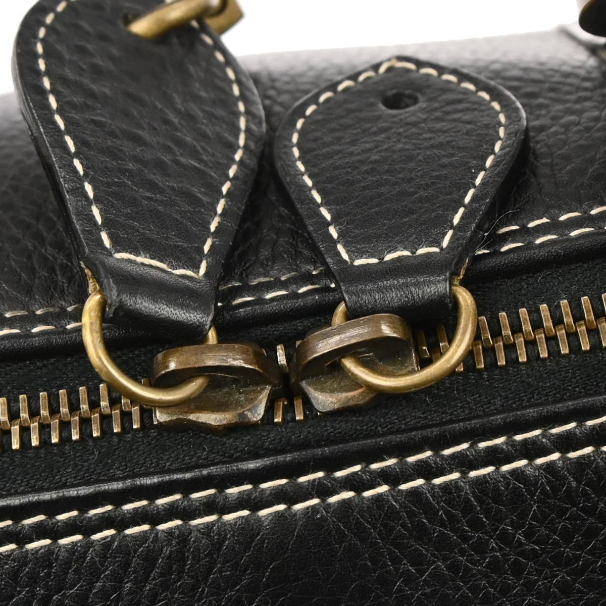 Christian Dior Vintage Leather Black Leather Handbag (Pre-Owned)