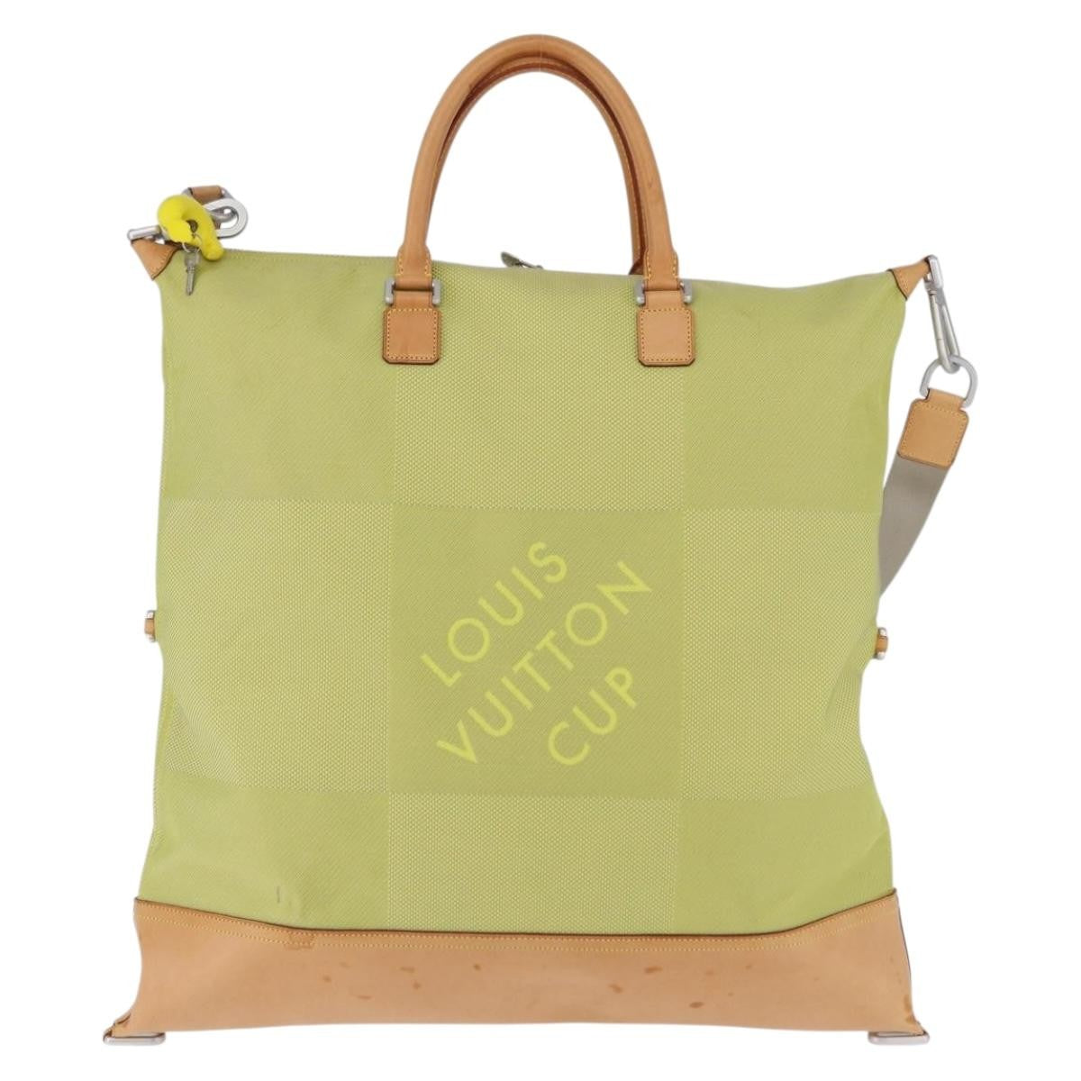 Louis Vuitton Cup Cube Damier Geant Canvas Yellow Canvas Shoulder Bag Bag (Pre-Owned)