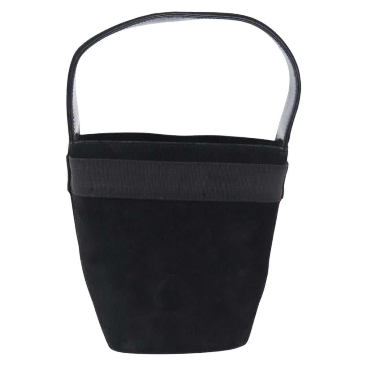 Salvatore Ferragamo Vala Suede Black Suede Shoulder Bag Bag (Pre-Owned)
