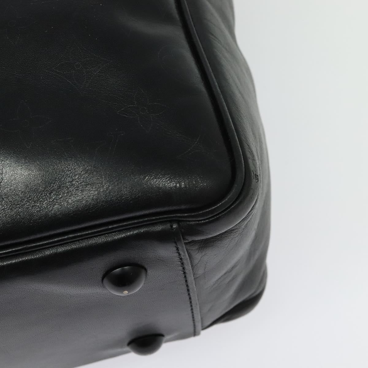 Louis Vuitton Clarkson Messenger Monogram Shadow Leather Black Leather Bag (Pre-Owned)