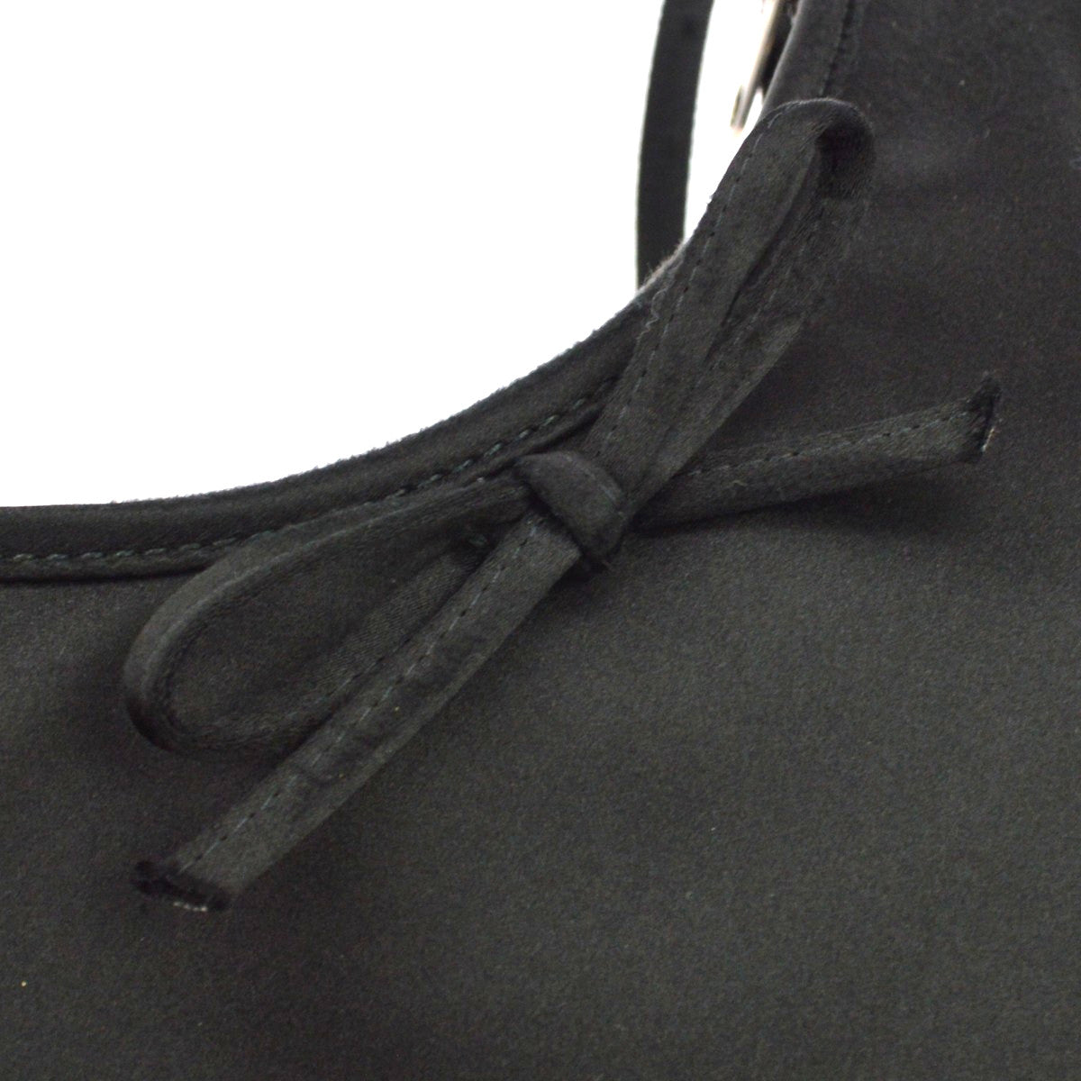 Balenciaga Leopolda Satin Black Satin Shoulder Bag Bag (Pre-Owned)