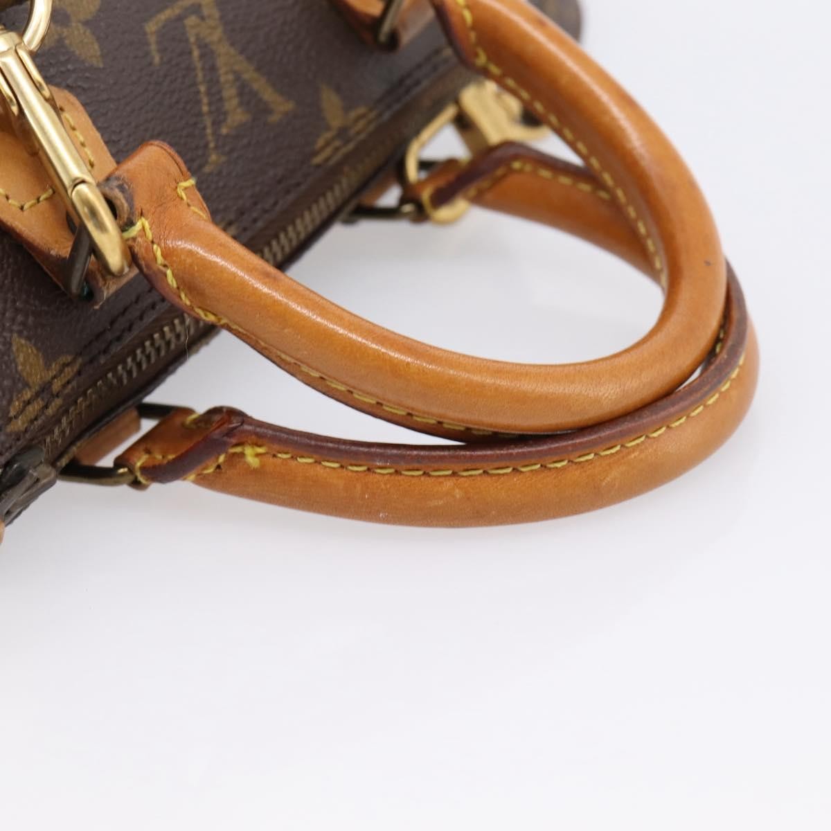 Louis Vuitton Speedy Mini Hl Monogram Canvas Brown Canvas Handbag (Pre-Owned)