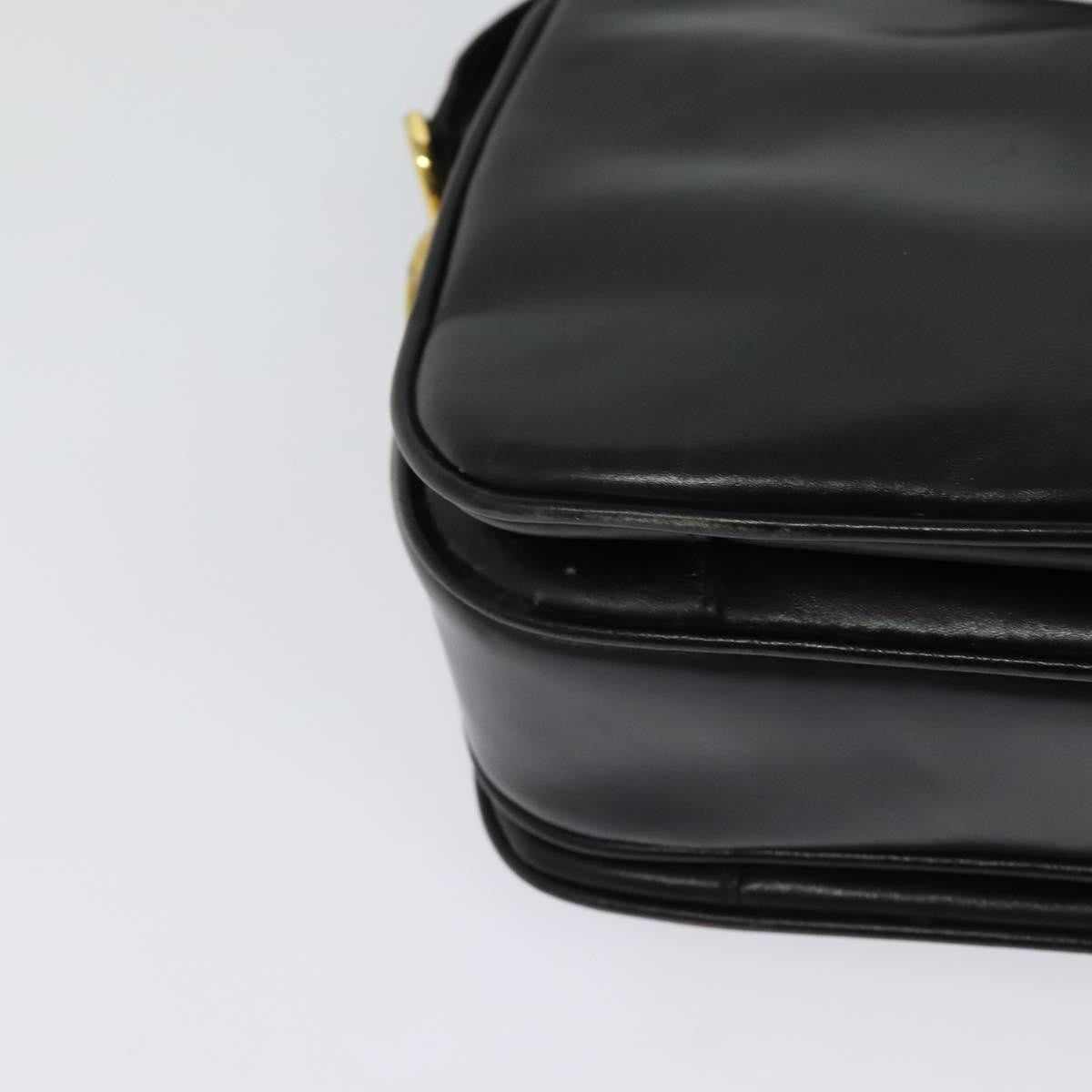 Celine Vintage Leather Black Leather Shoulder Bag Bag (Pre-Owned)