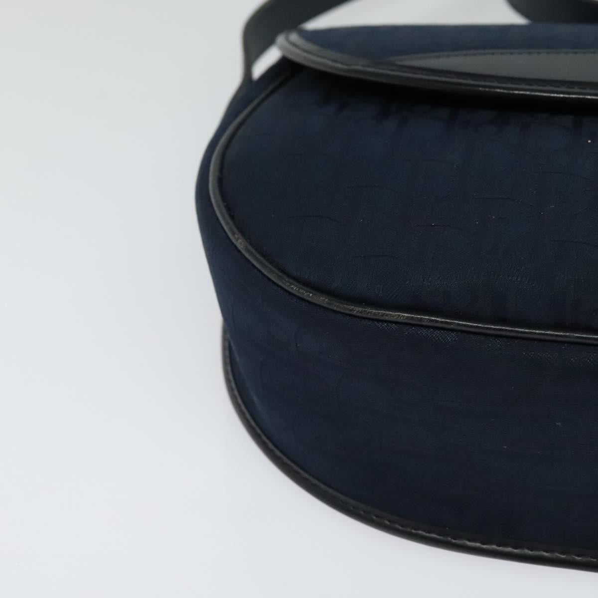Christian Dior Vintage Trotter Canvas Navy Canvas Shoulder Bag Bag (Pre-Owned)