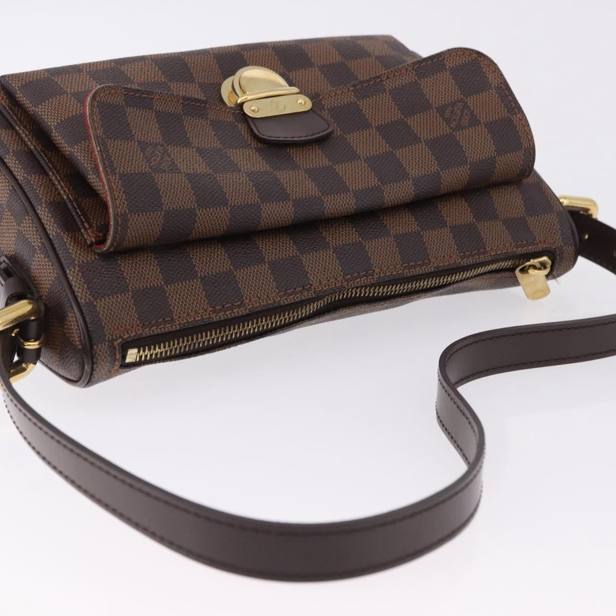 Louis Vuitton Ravello Damier Ebene Brown Canvas Shoulder Bag Bag (Pre-Owned)