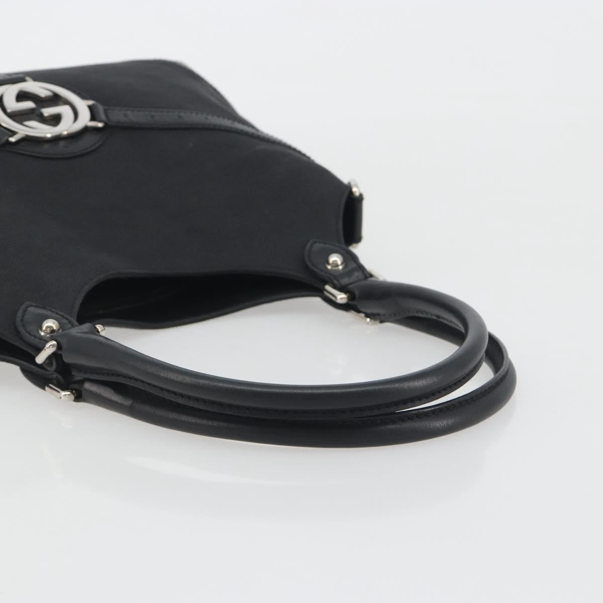 Gucci Reins Web Canvas Black Canvas Shoulder Bag Bag (Pre-Owned)