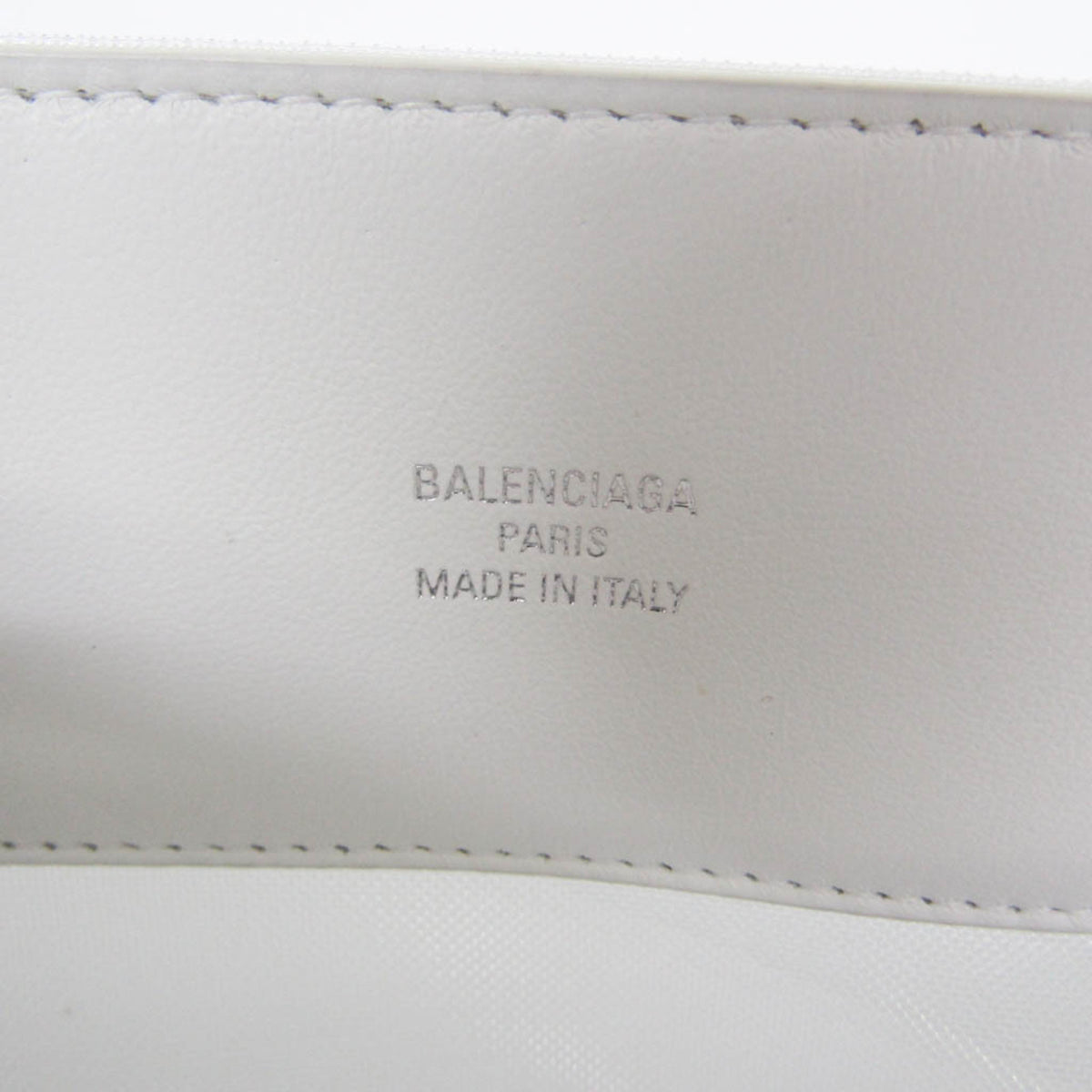 Balenciaga Duty Free Mesh With Leather White Leather Tote Bag Bag (Pre-Owned)