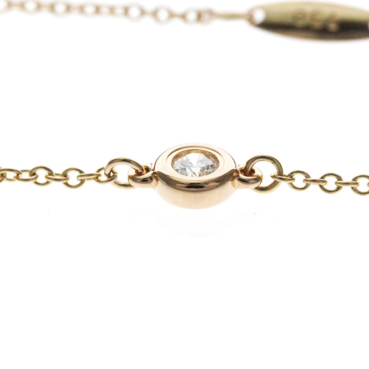 Tiffany & Co. Peretti Diamonds By The Yard 18K Rose Gold With Diamond Gold Pink_Gold Bracelet Jewelry (Pre-Owned)