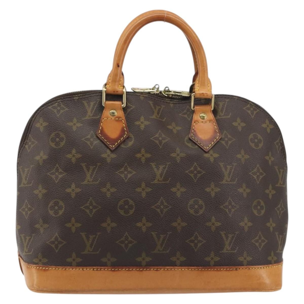 Louis Vuitton Alma Monogram Brown Canvas Handbag (Pre-Owned)