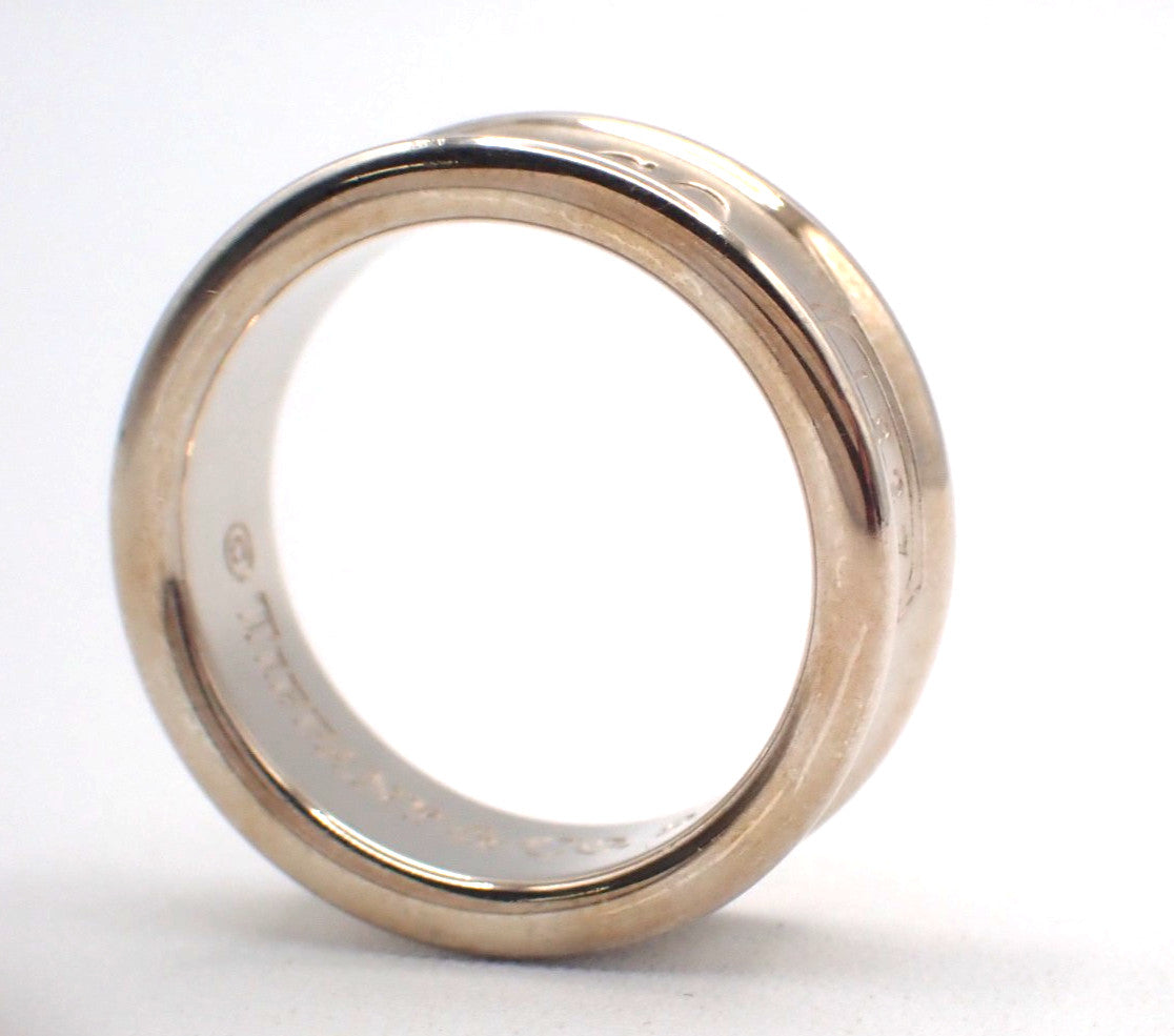 Tiffany & Co. 1837 Band Sterling Silver Silver Silver Ring Jewelry (Pre-Owned)