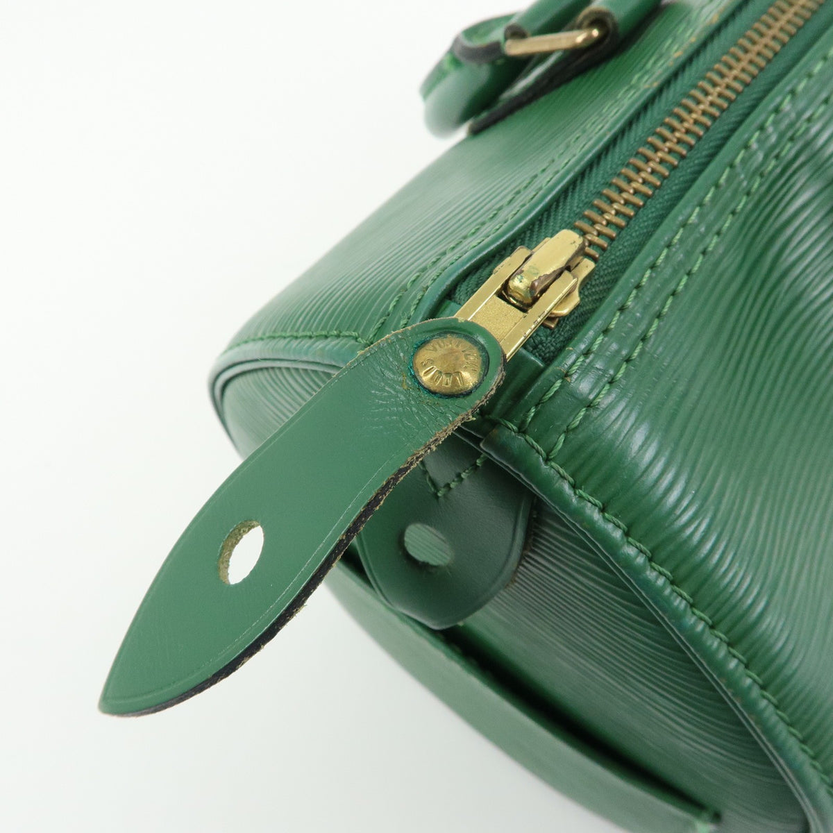Louis Vuitton Speedy Epi Leather Green Leather Handbag (Pre-Owned)