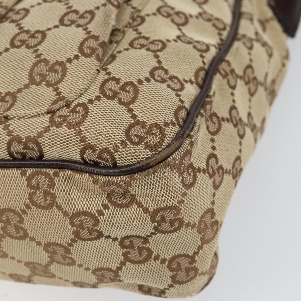 Gucci Gg Canvas Canvas Beige Canvas Shoulder Bag Bag (Pre-Owned)