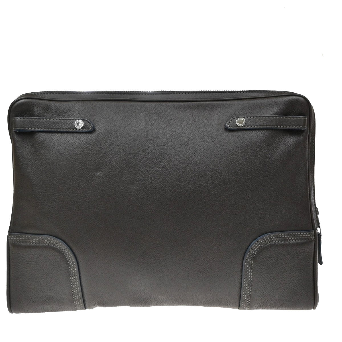 Louis Vuitton Laptop Sleeve Leather Brown Leather Briefcase Bag (Pre-Owned)