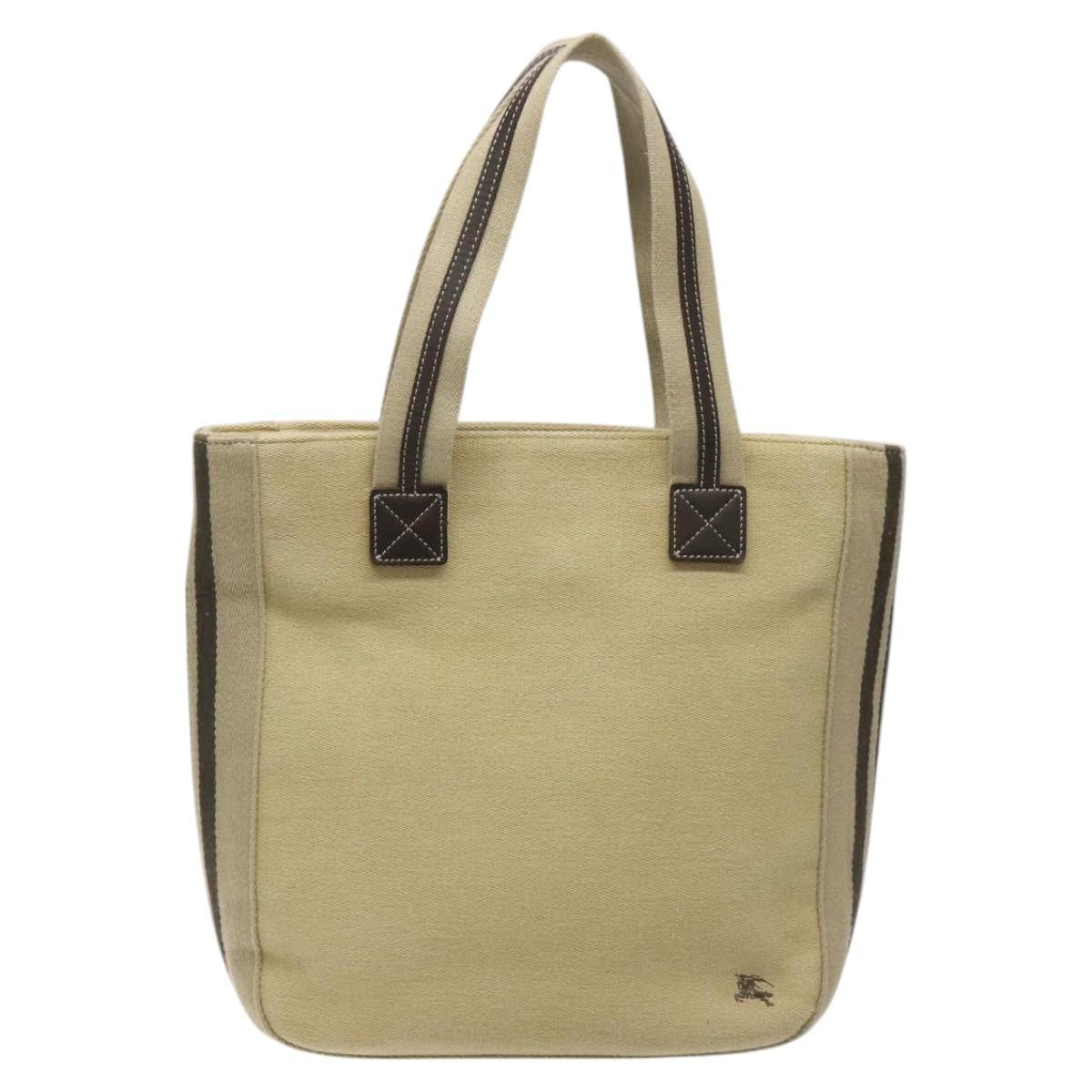 Burberry Blue Label Canvas Beige Canvas Tote Bag Bag (Pre-Owned)