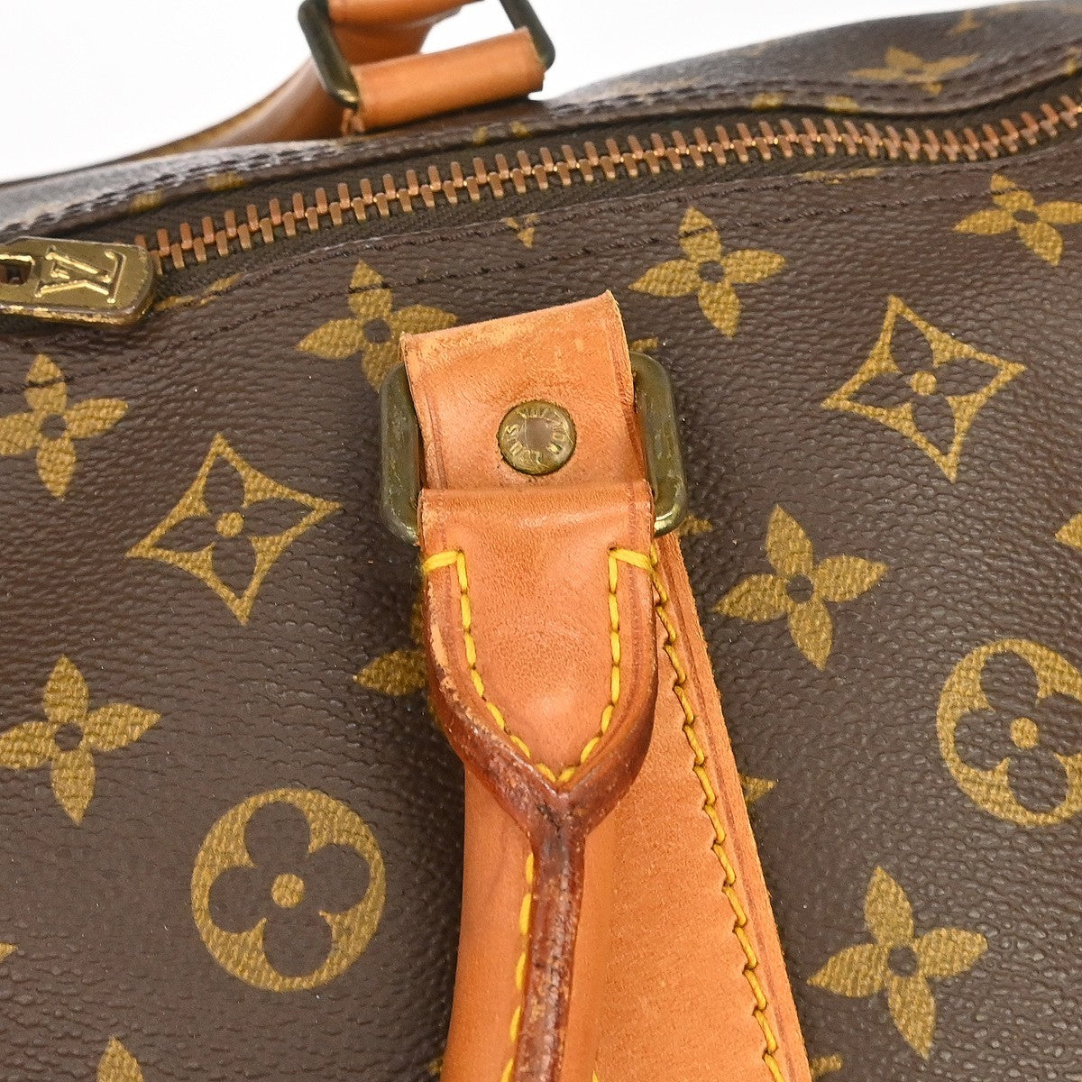 Louis Vuitton Keepall Monogram Canvas Brown Canvas Travel Bag Bag (Pre-Owned)