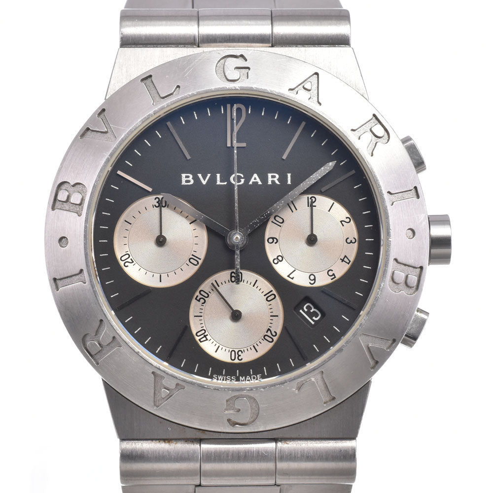Bvlgari Diagono Chronograph Quartz Stainless Steel Watch (Pre-Owned)