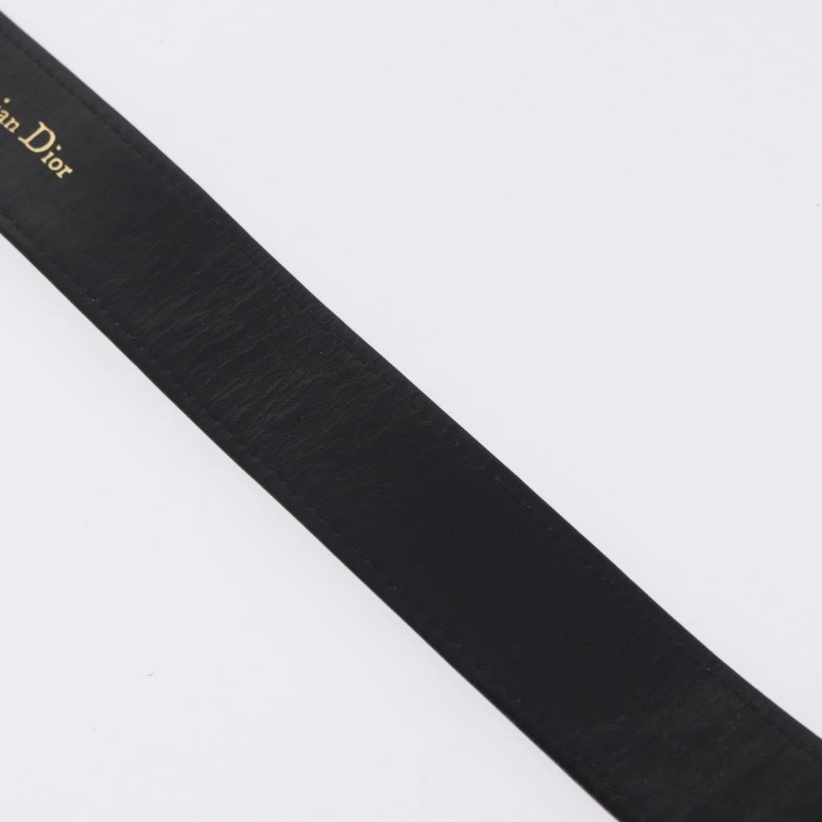 Christian Dior D Buckle Belt Canvas And Leather Navy Canvas Belts Accessory (Pre-Owned)