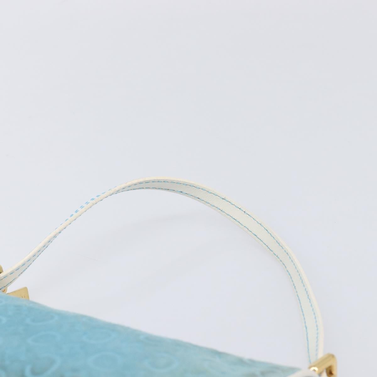 Celine C Macadam Suede Turquoise Suede Handbag (Pre-Owned)