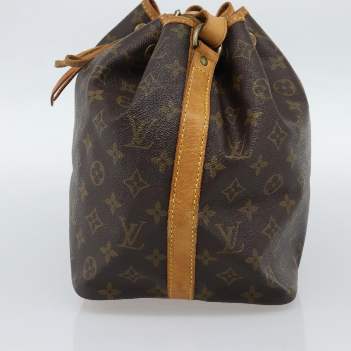 Louis Vuitton Petit Noe Monogram Canvas Brown Canvas Shoulder Bag Bag (Pre-Owned)