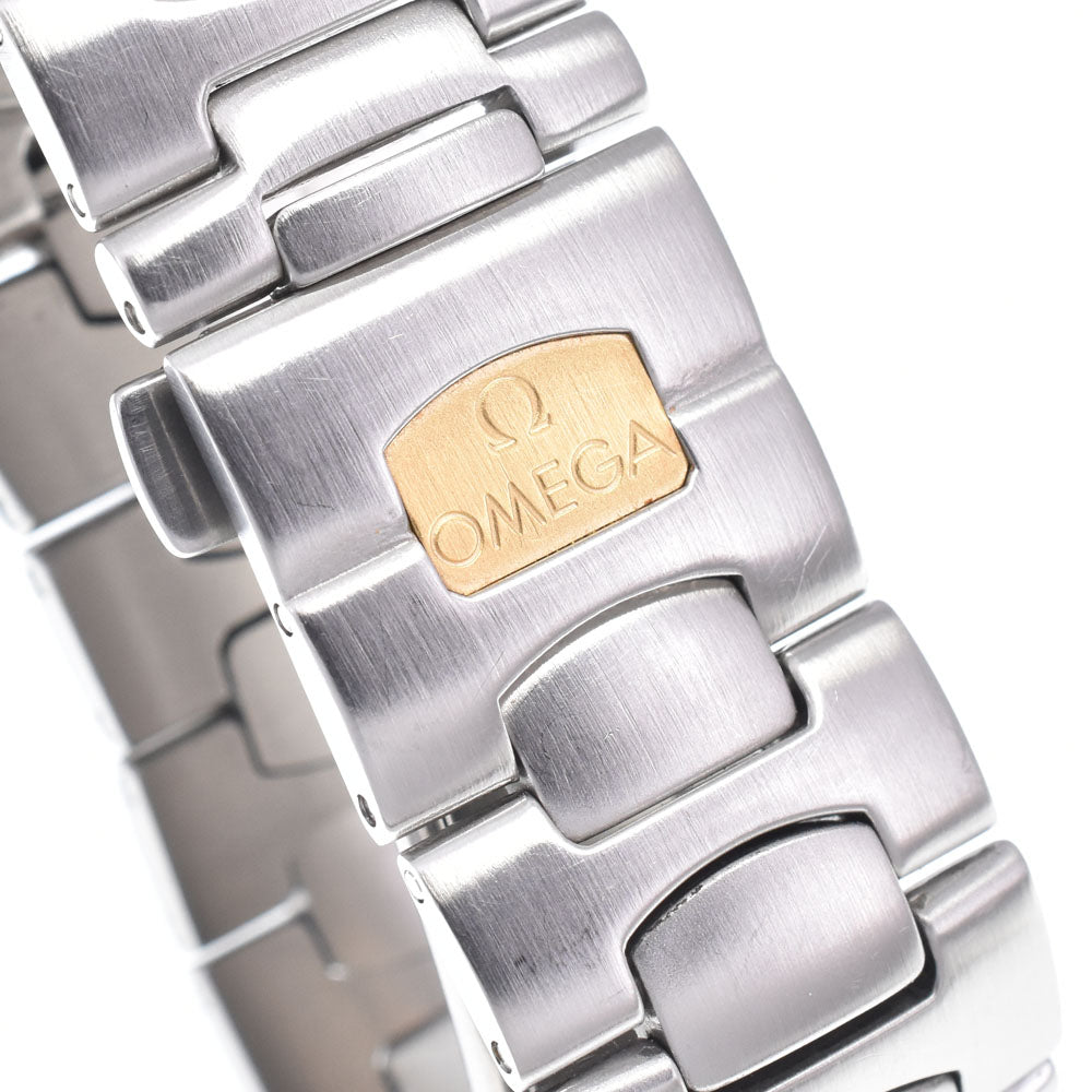 Omega Seamaster Polaris Day-Date Quartz Stainless Steel With Plated Metal Watch (Pre-Owned)