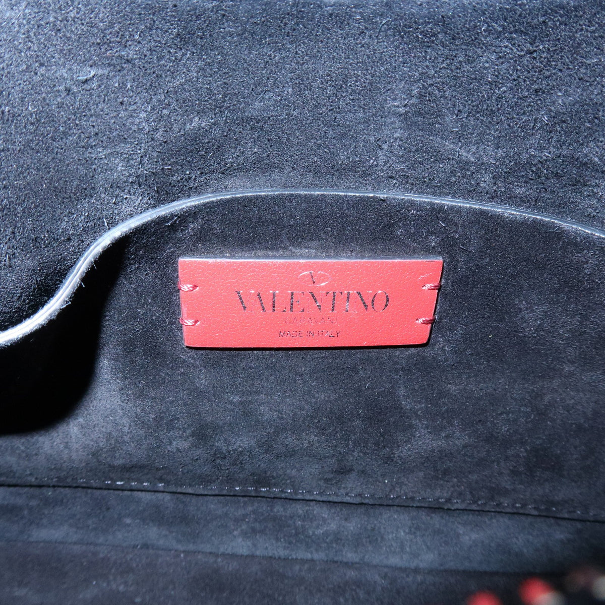 Valentino Garavani Vltn Hobo Printed Leather Navy Leather Shoulder Bag Bag (Pre-Owned)