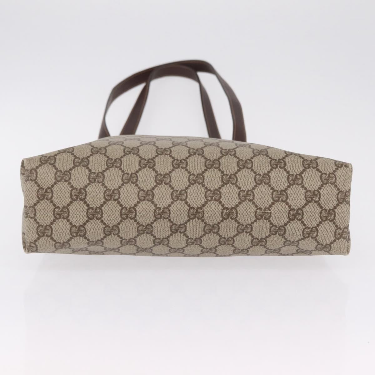 Gucci Vertical Tote Gg Canvas Beige Canvas Tote Bag Bag (Pre-Owned)