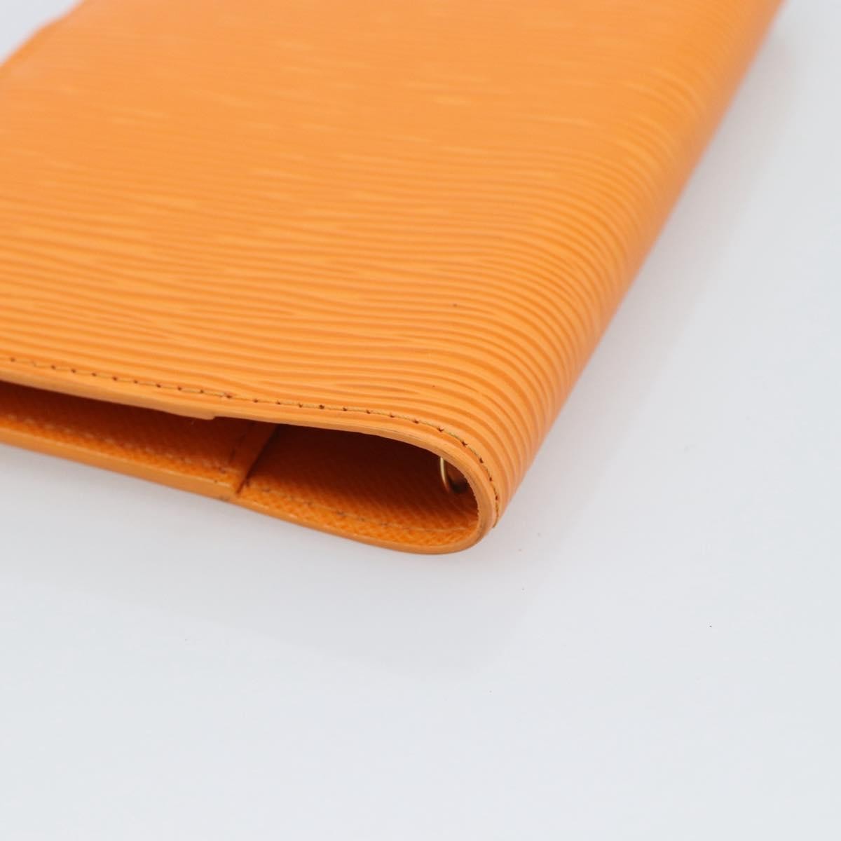 Louis Vuitton Agenda Cover Epi Orange Leather Clutche & Pouche Bag (Pre-Owned)
