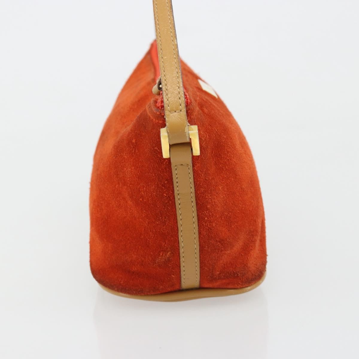 Gucci Vintage Suede Orange Suede Clutche & Pouche Bag (Pre-Owned)