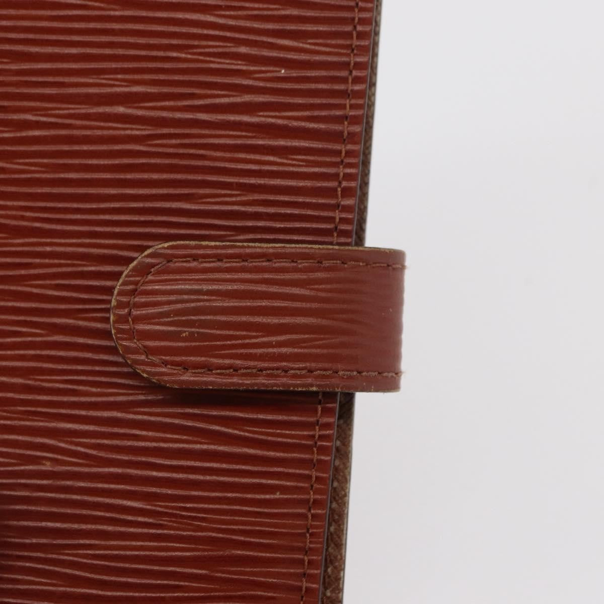 Louis Vuitton Agenda Cover Epi Leather Brown Leather Wallets Accessory (Pre-Owned)