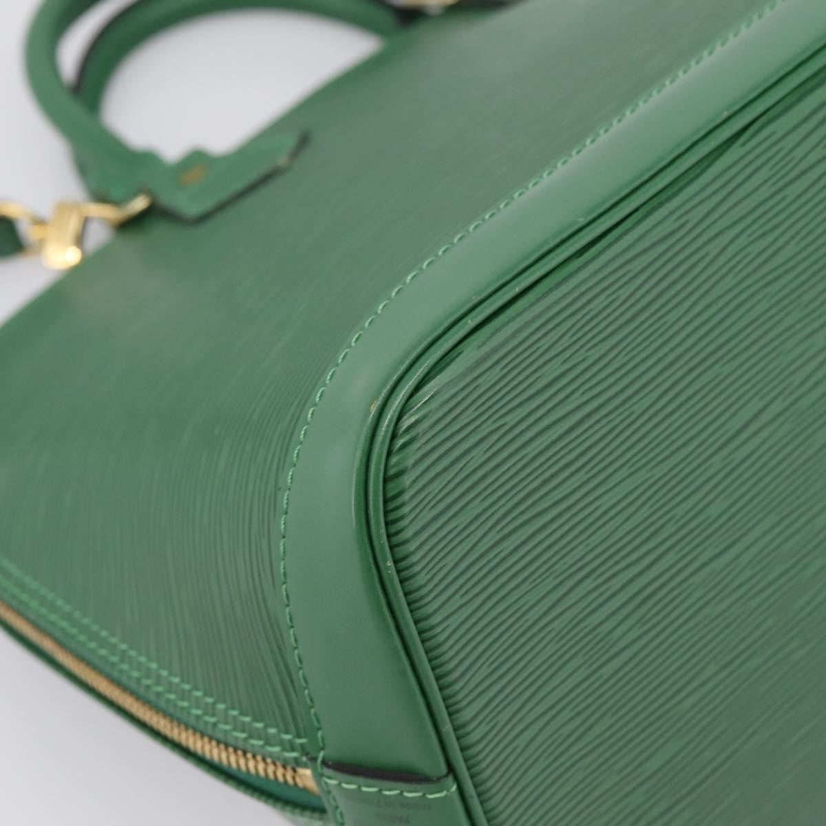 Louis Vuitton Alma Epi Leather Green Leather Handbag (Pre-Owned)