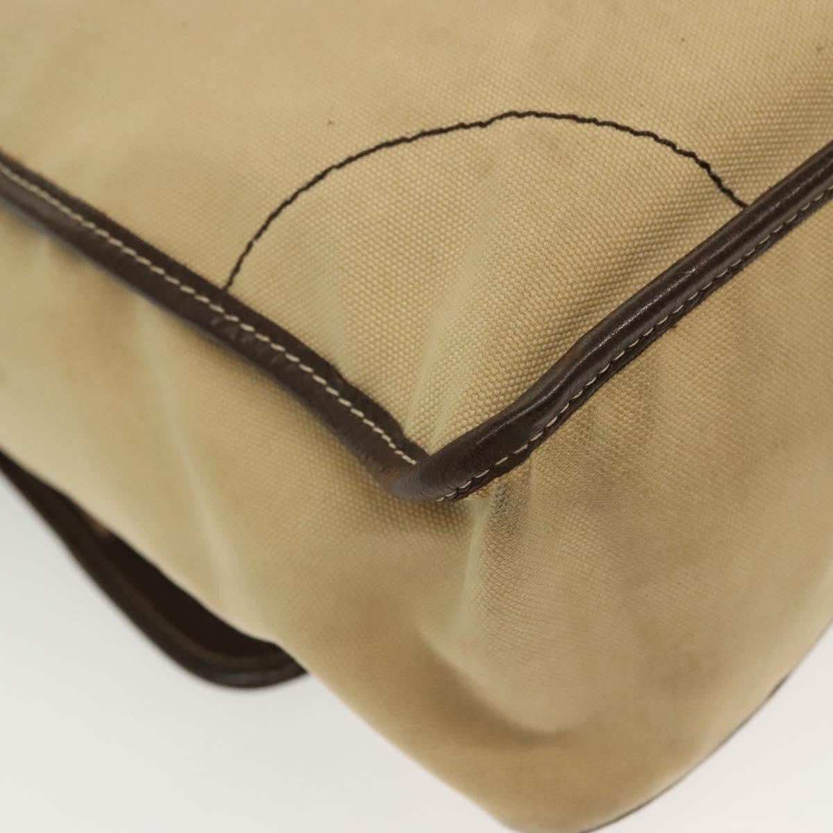 Prada Vintage Canvas Beige Canvas Shoulder Bag Bag (Pre-Owned)
