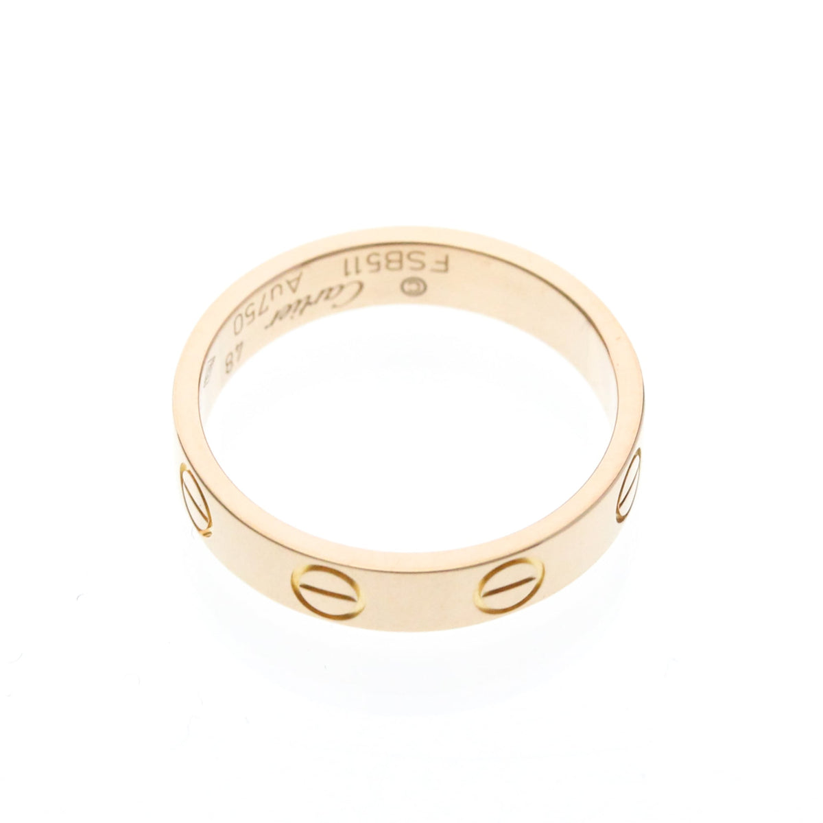 Cartier Love Wedding Band 18K Rose Gold Gold Pink_Gold Ring Jewelry (Pre-Owned)