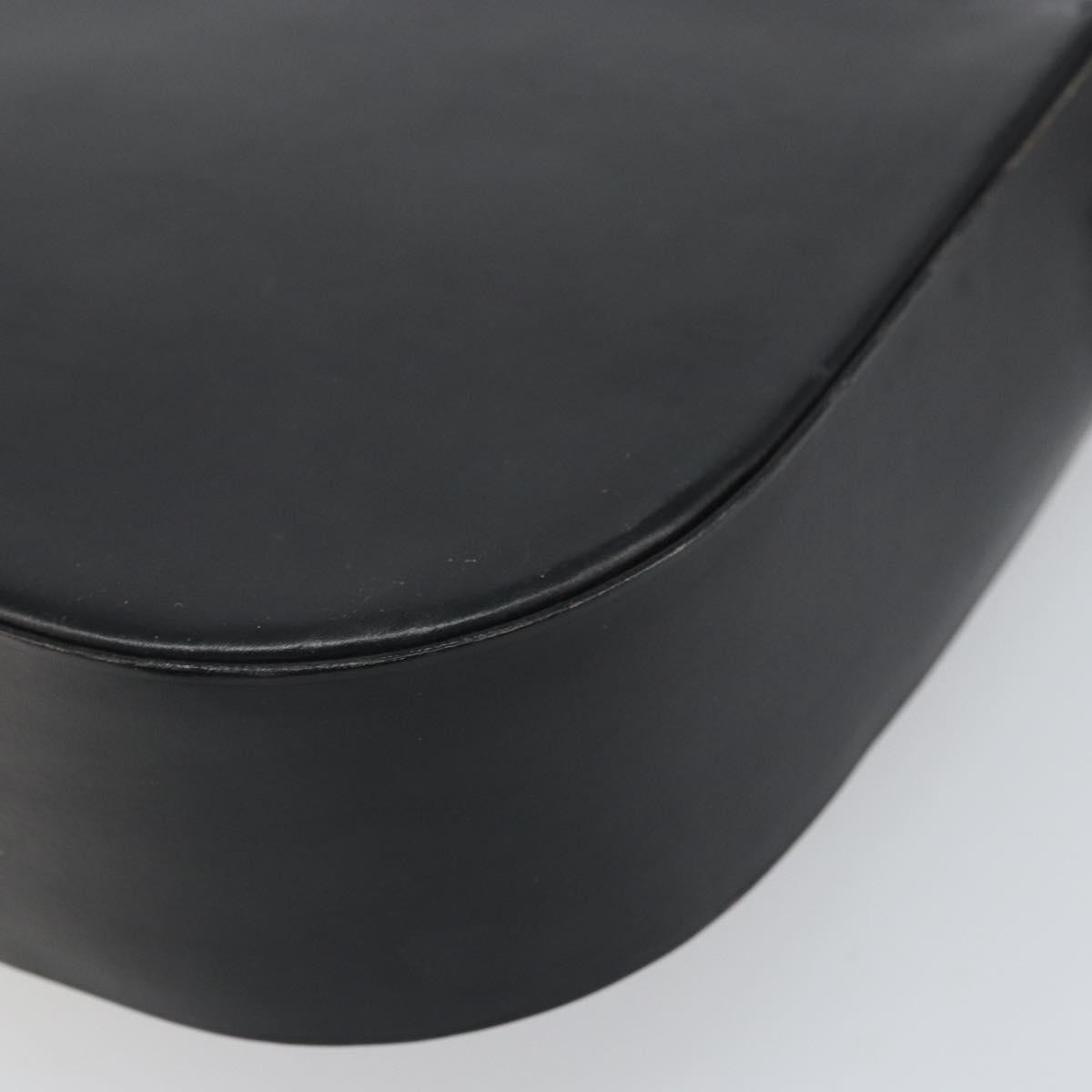 Christian Dior Shoulder Leather Black Leather Shoulder Bag Bag (Pre-Owned)