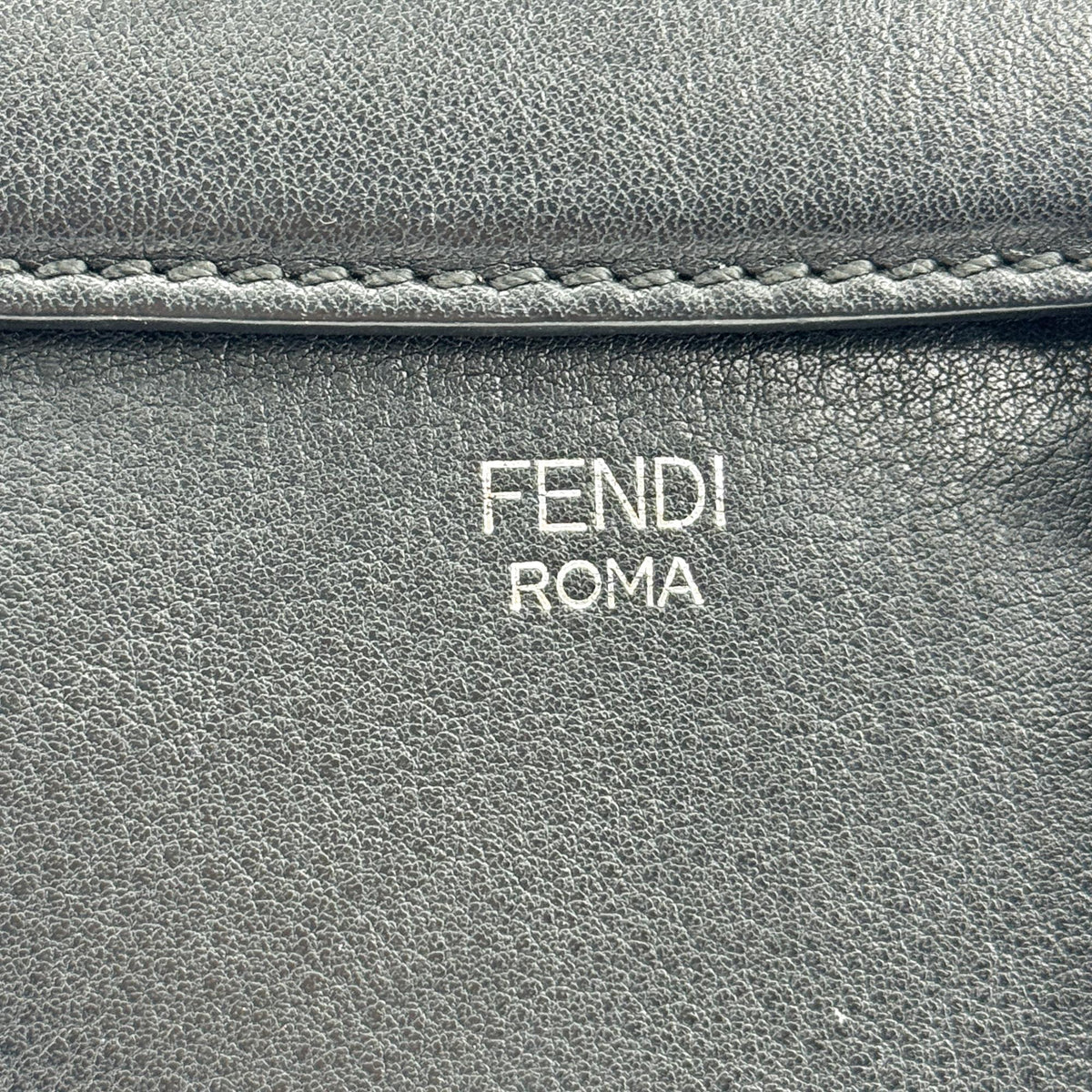 Fendi By The Way Satchel Leather Black Leather Handbag (Pre-Owned)