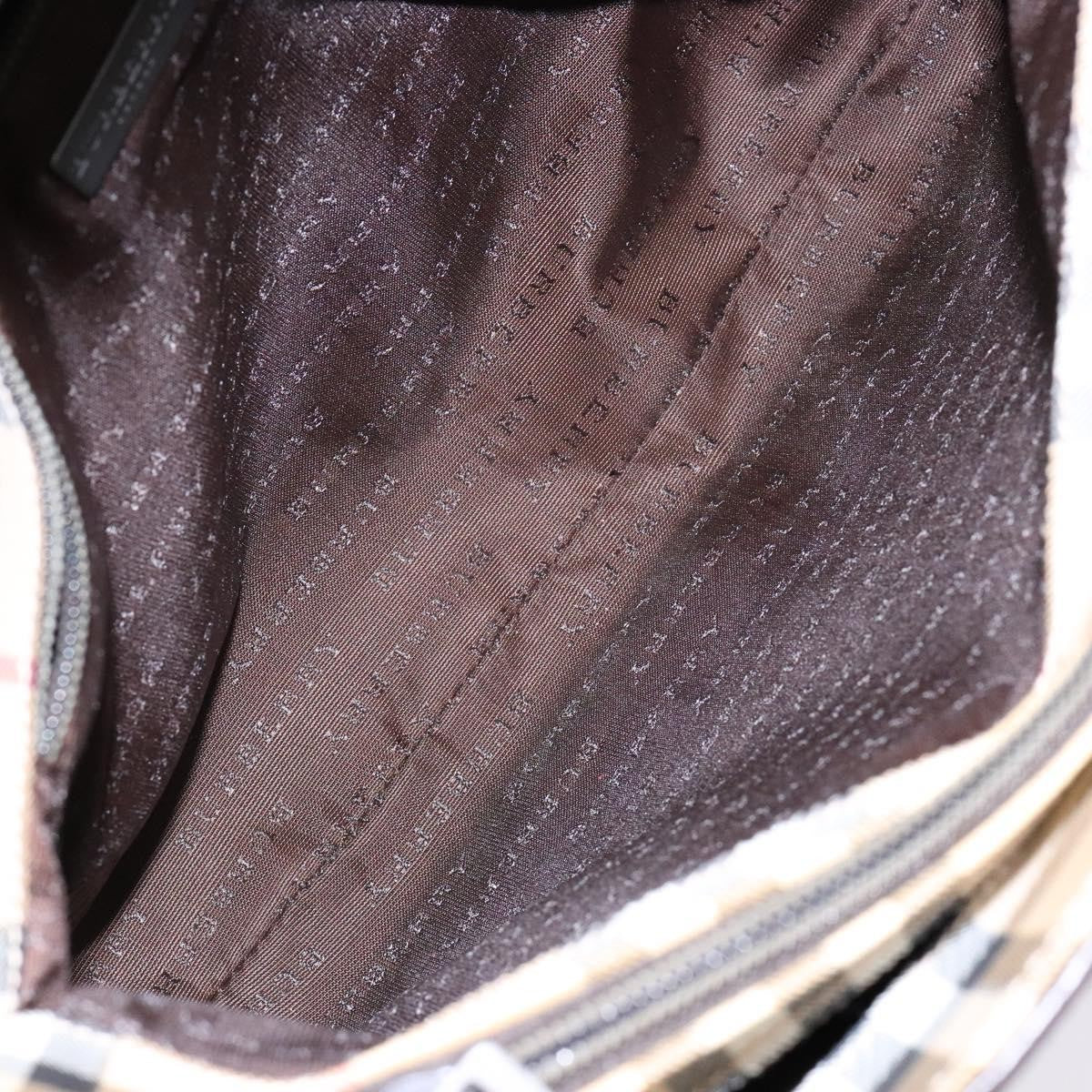 Burberry Vintage Vintage Check Coated Canvas Beige Canvas Tote Bag Bag (Pre-Owned)