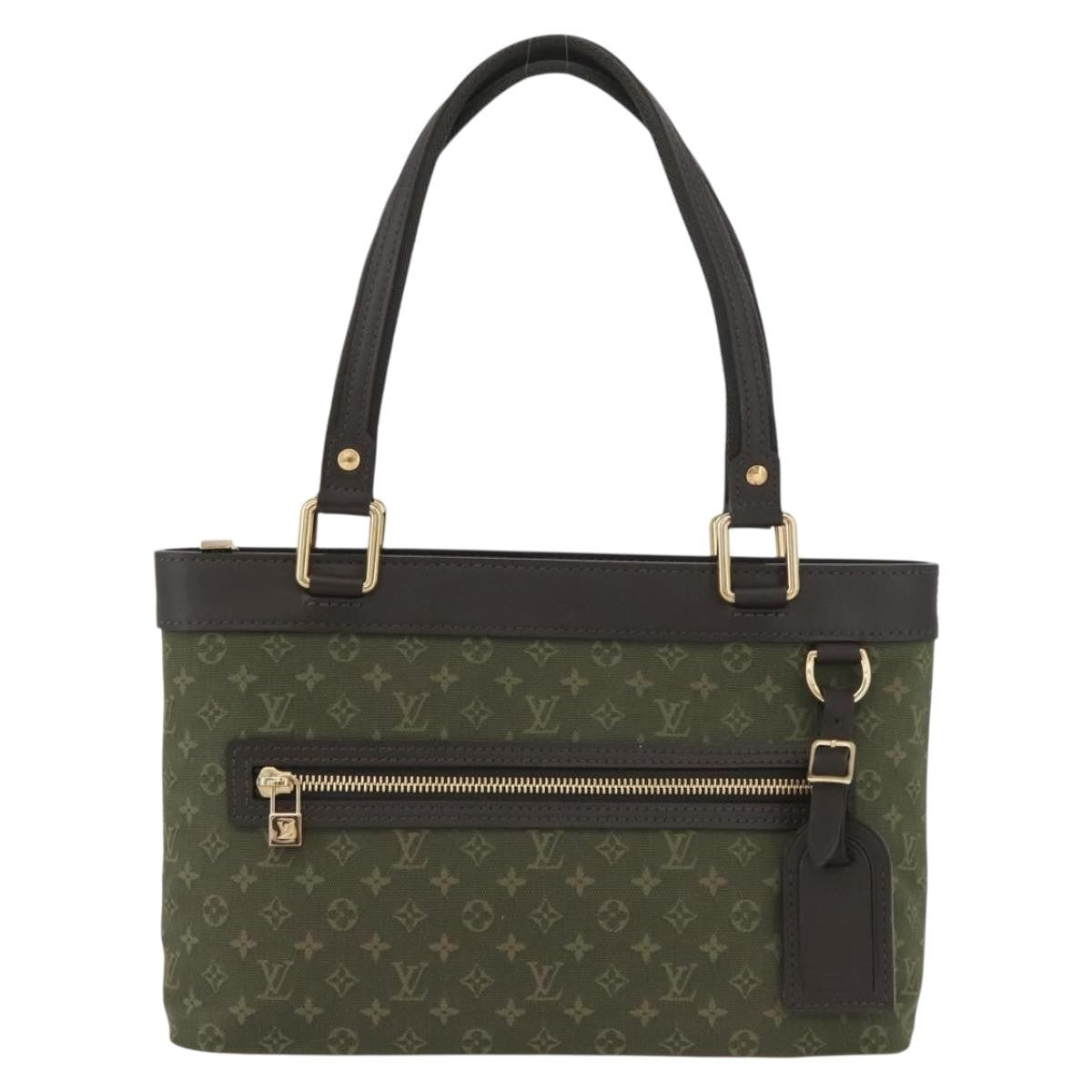 Louis Vuitton Lucille Mini Lin Khaki Canvas Handbag (Pre-Owned)