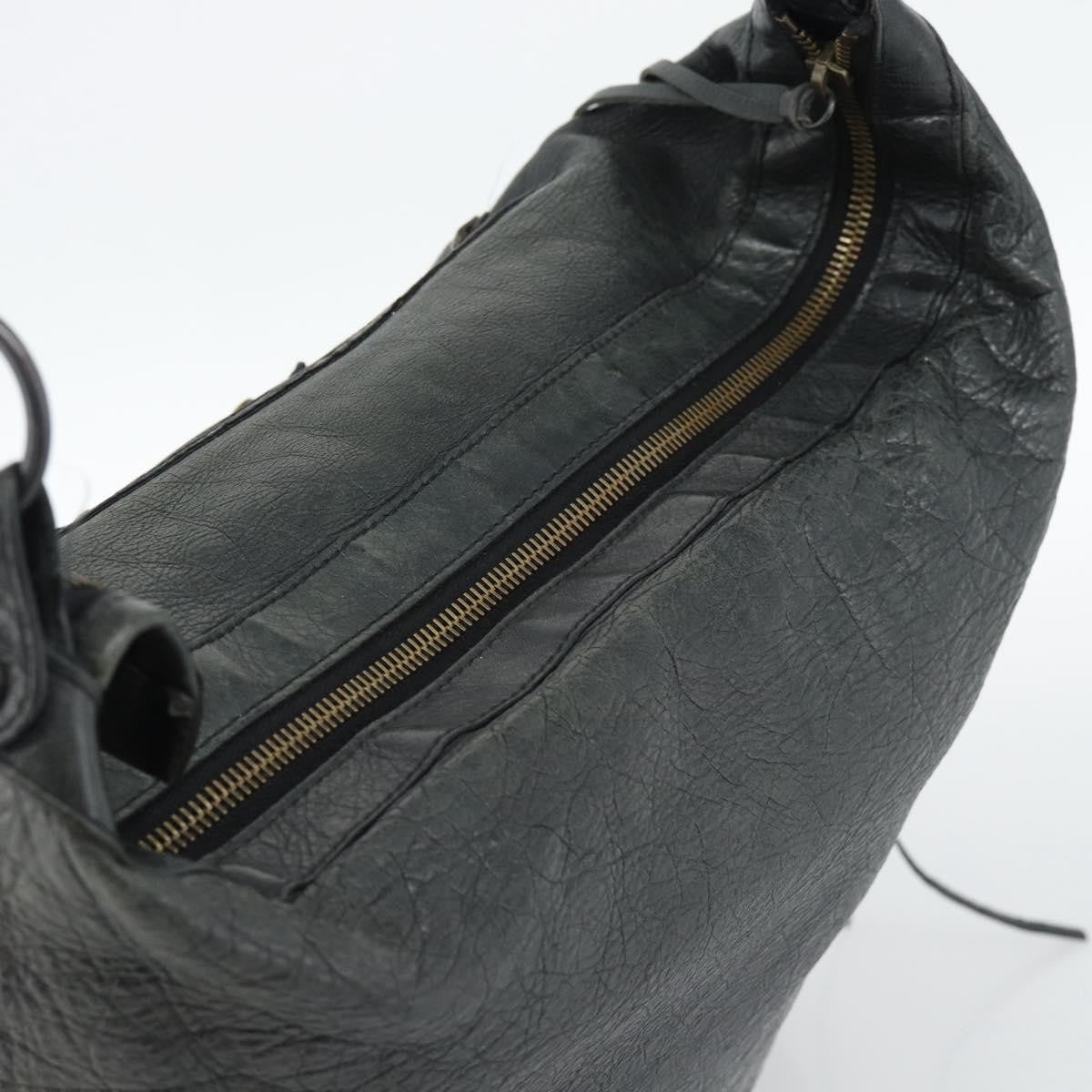 Balenciaga Giant Studs Day Hobo Leather Green Leather Shoulder Bag Bag (Pre-Owned)