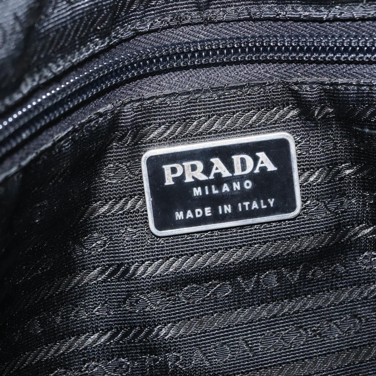 Prada Bowling Shoulder Tessuto Black Nylon Shoulder Bag Bag (Pre-Owned)