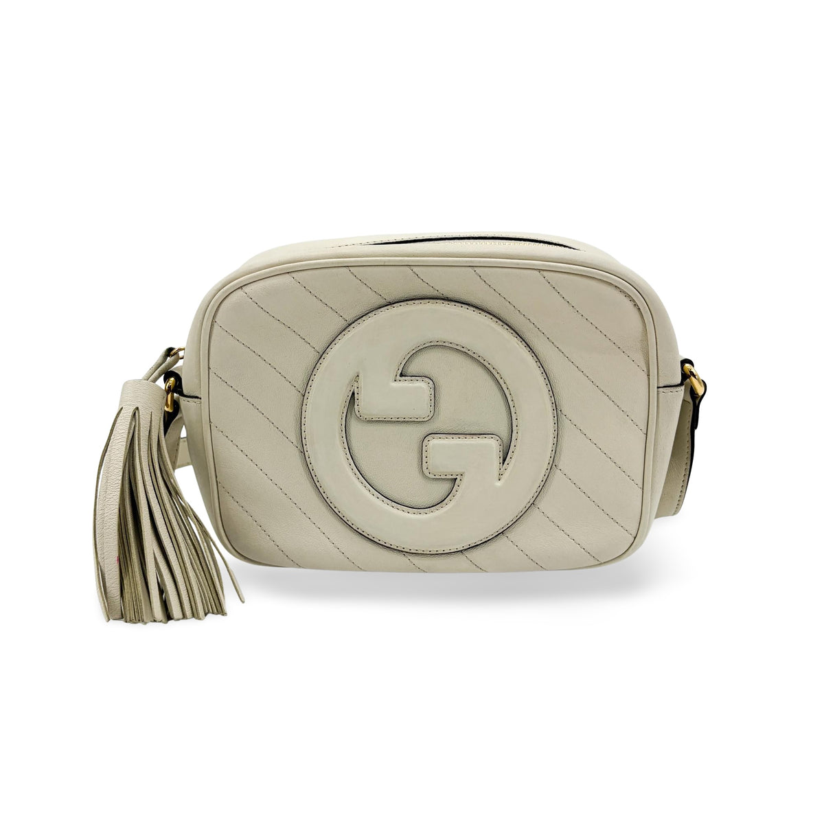 Gucci Soho Disco Nubuck Beige Calfskin Crossbody Bag Bag (Pre-Owned)