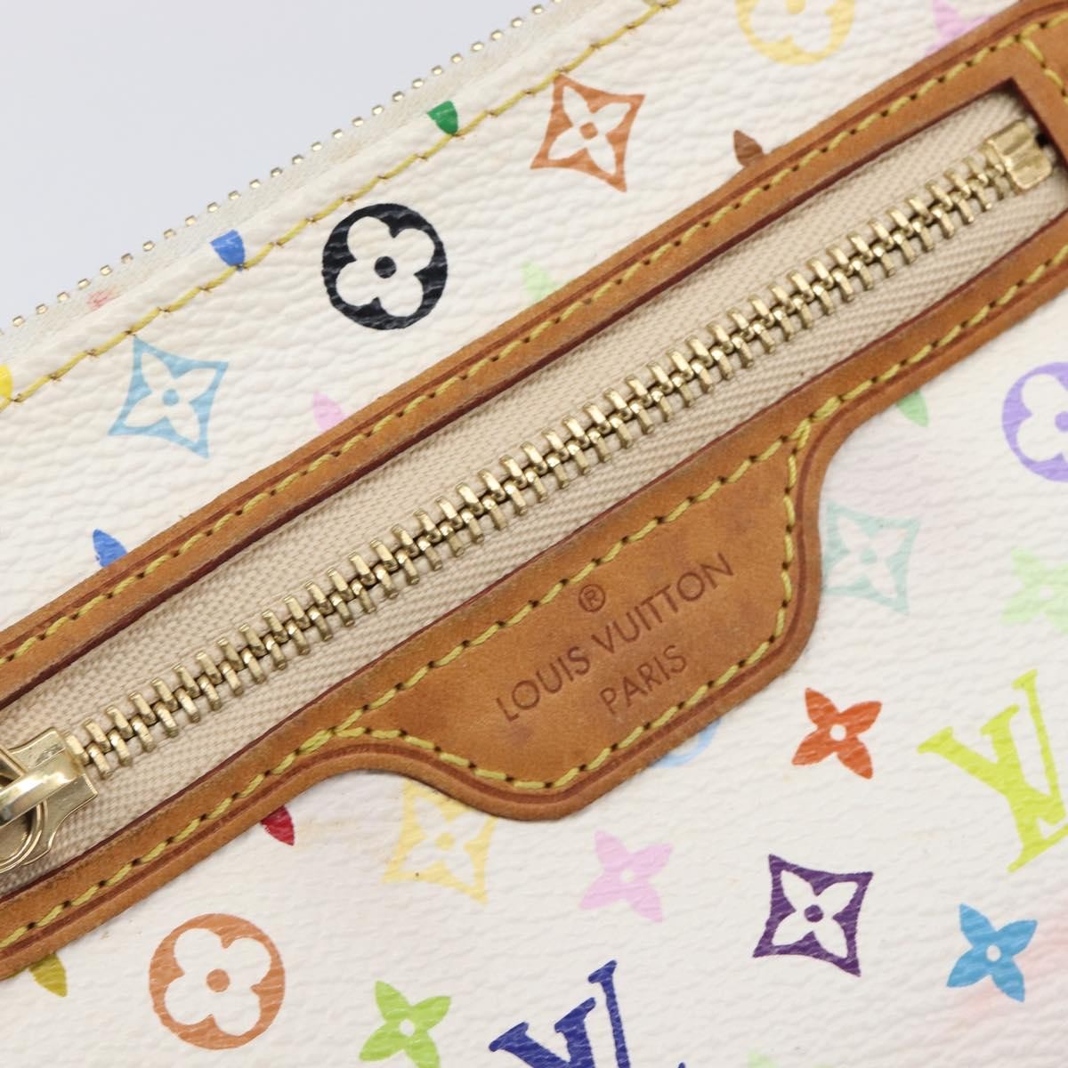 Louis Vuitton Pochette Plate Monogram Multicolor Multicolour Canvas Clutche & Pouche Bag (Pre-Owned)