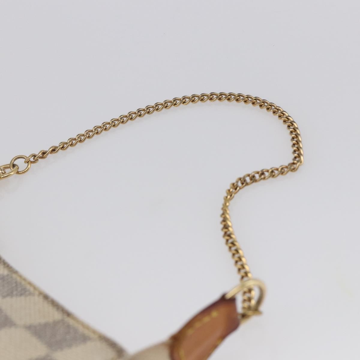Louis Vuitton Mini Pochette Damier Beige Canvas Clutche & Pouche Bag (Pre-Owned)