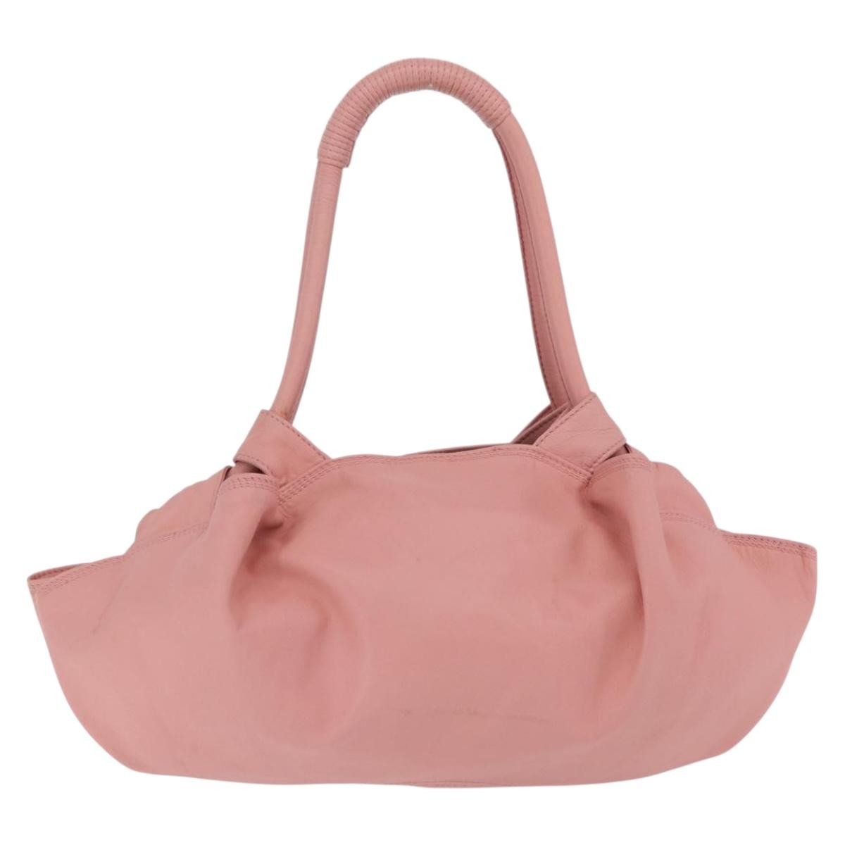 Loewe Aire Leather Pink Leather Shoulder Bag Bag (Pre-Owned)