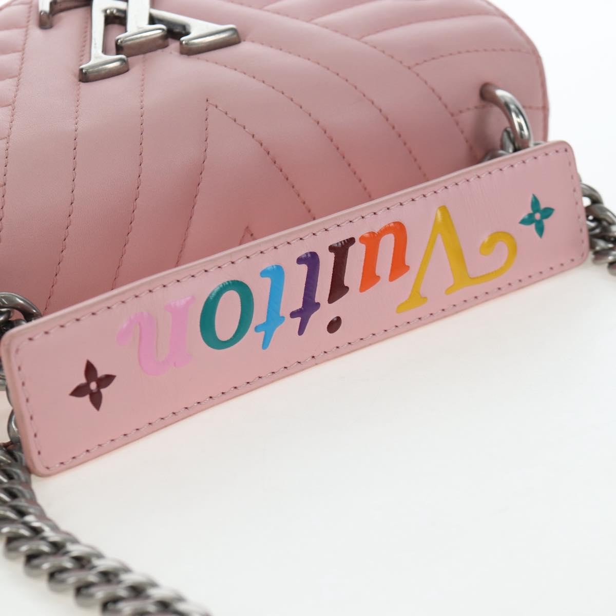 Louis Vuitton New Wave Chain Quilted Leather Pink Leather Handbag (Pre-Owned)