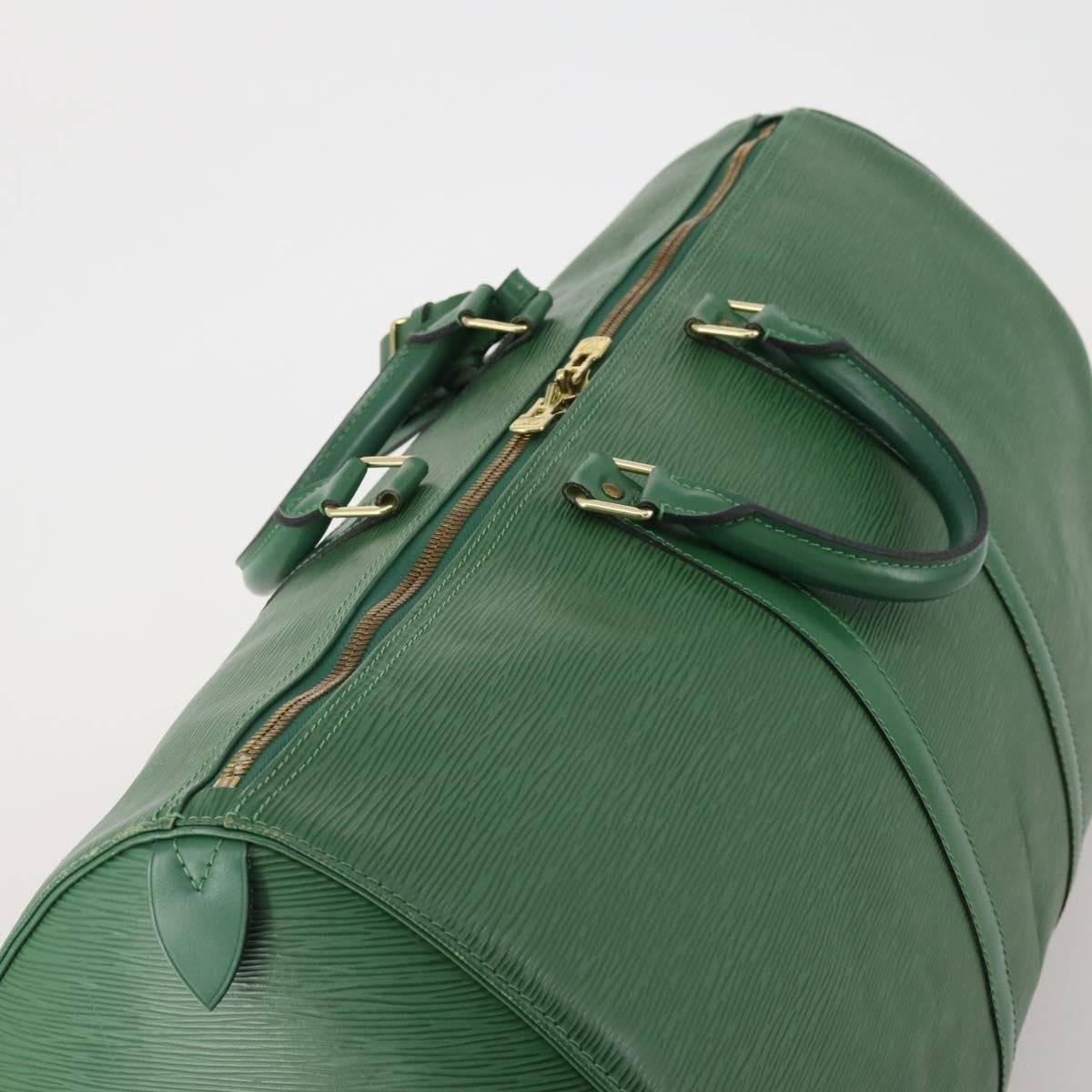 Louis Vuitton Keepall Bag Epi Leather Green Leather Travel Bag Bag (Pre-Owned)