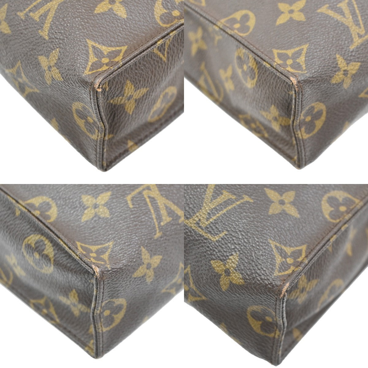 Louis Vuitton Toiletry Pouch Monogram Canvas Brown Canvas Clutche & Pouche Bag (Pre-Owned)