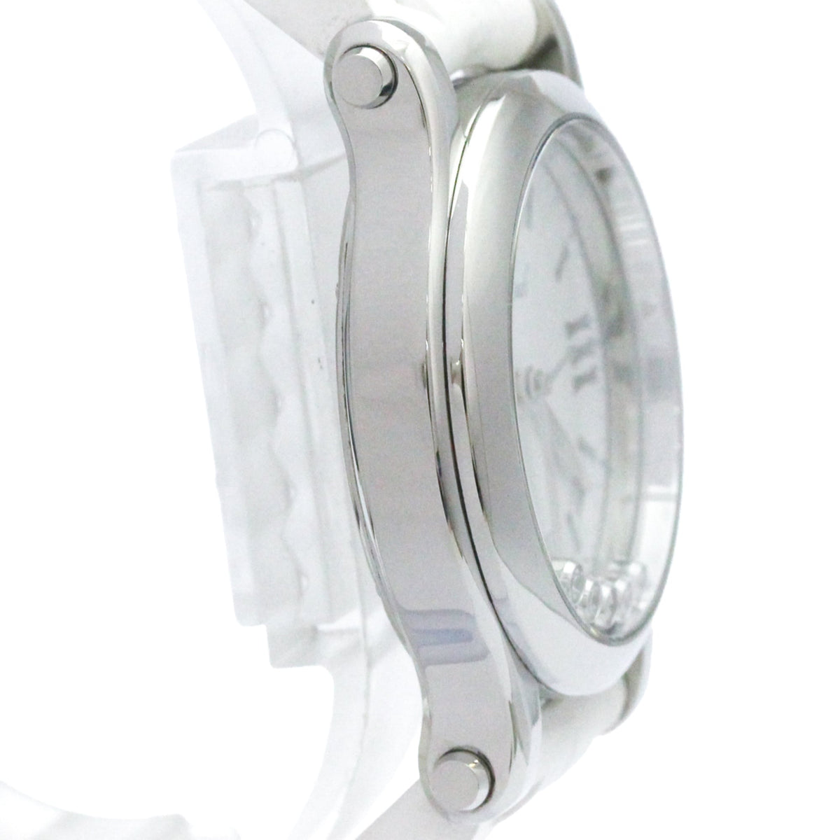 Chopard Happy Sport Quartz Stainless Steel With Floating Diamonds Watch (Pre-Owned)