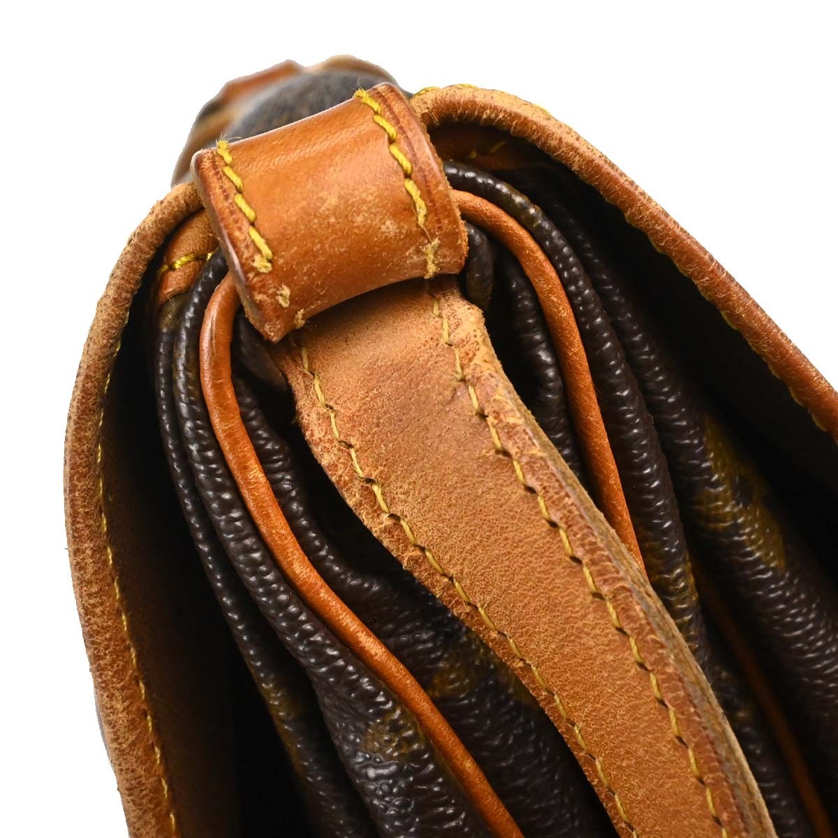 Louis Vuitton Saumur Monogram Canvas Brown Canvas Shoulder Bag Bag (Pre-Owned)