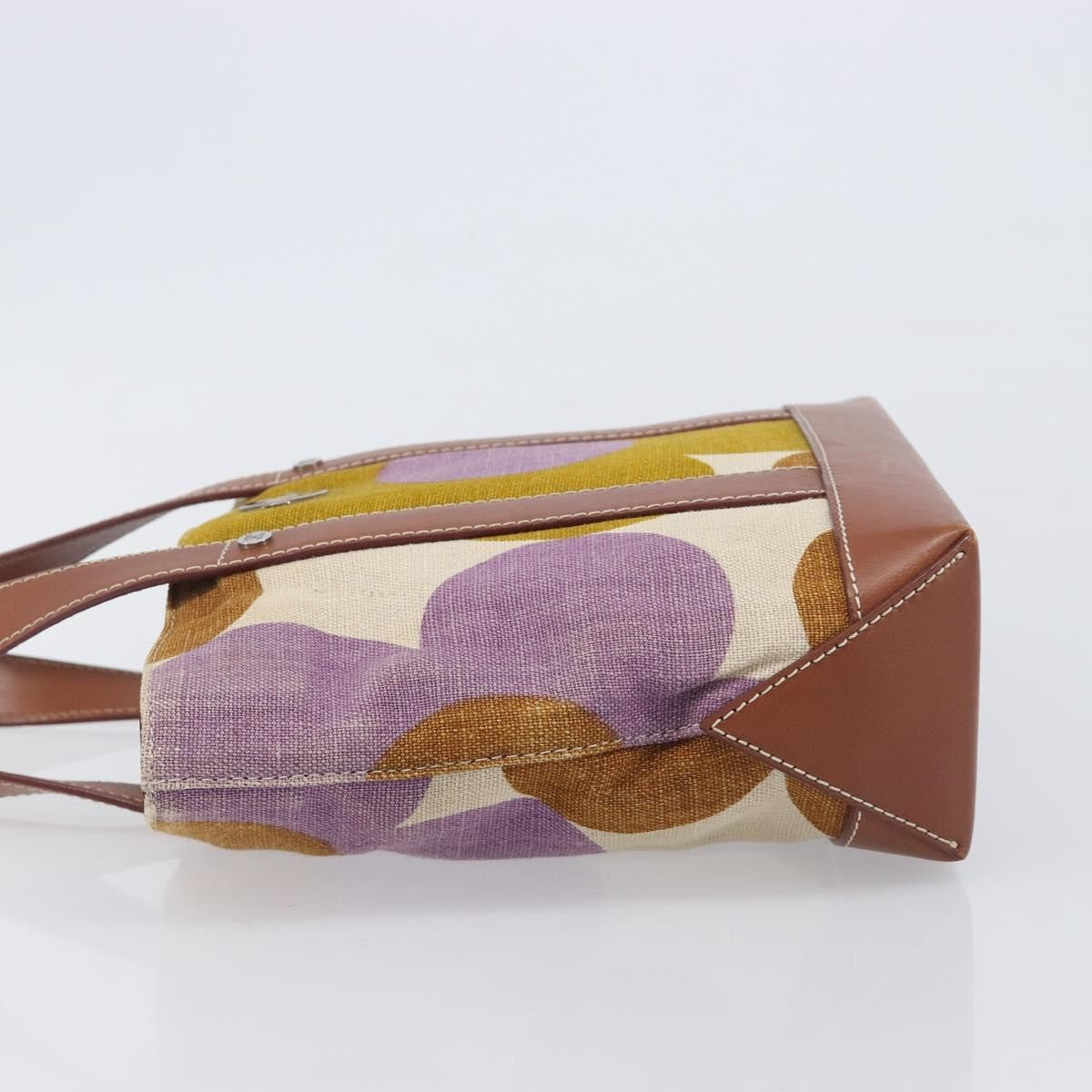 Celine Handbag Canvas Brown Canvas Handbag (Pre-Owned)